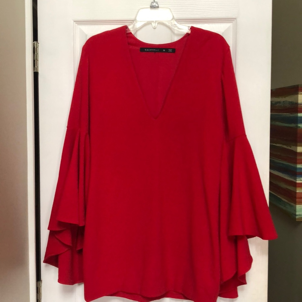 Backstage hot red b neck dress medium